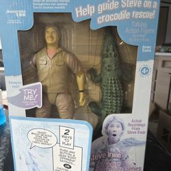 WORKING NEW 2006 Steve Irwin Crocodile Hunter Electronic Talking Figure Doll Toy vintage