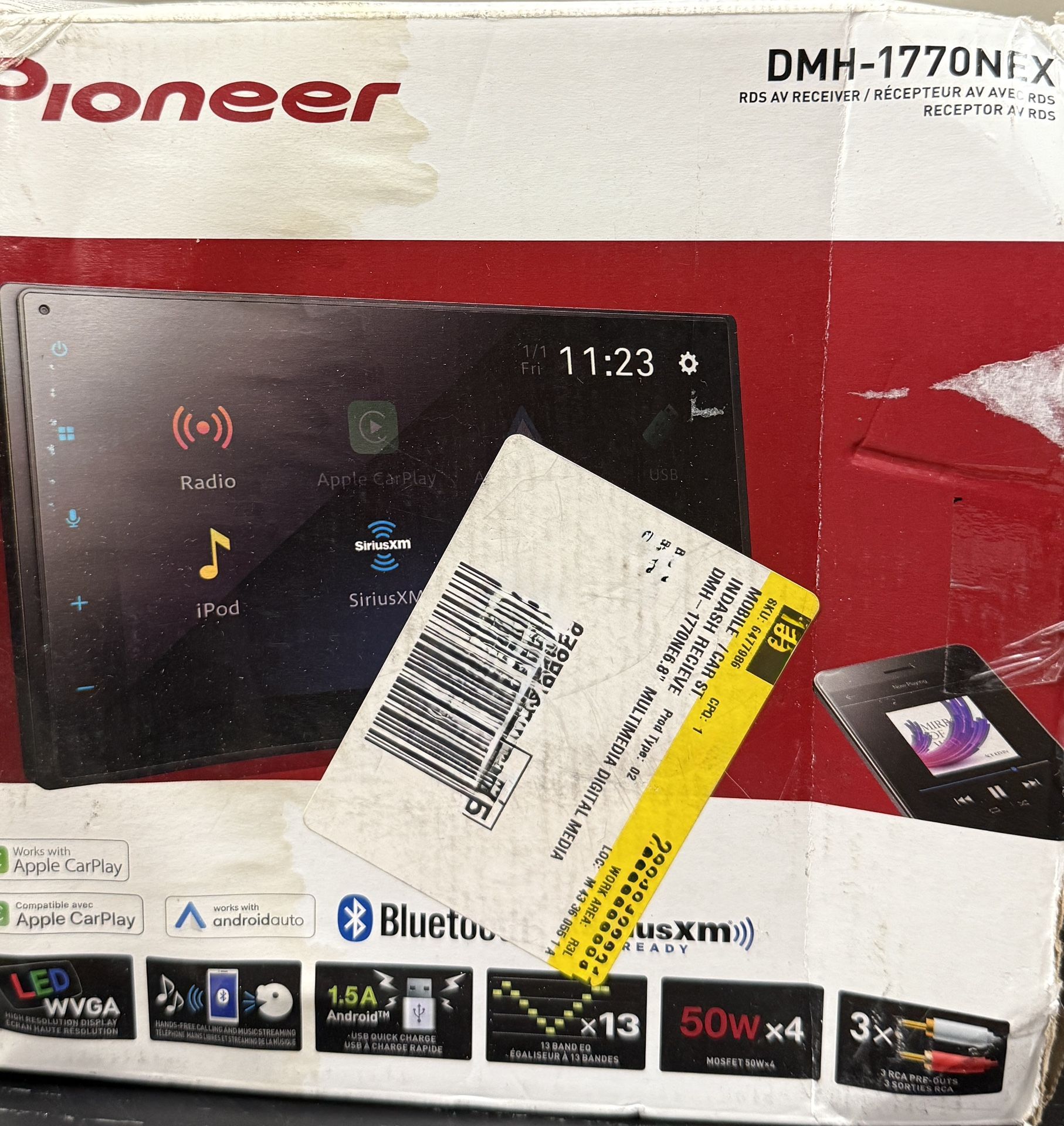 Pioneer DMH-1770NEX 6.8” Car Stereo – Open Box (Read Description)