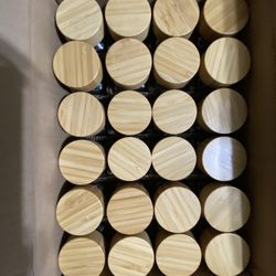24 Glass seasoning bottles