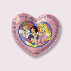 Disney Princess Vintage Pink Plate