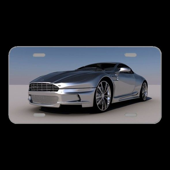 License Plate Novelty Car Front Aston Martin Sports Car Auto