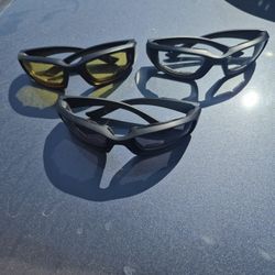 3 Pair Motorcycle Riding Glasses Padding Goggles UV Protection Dustproof Windproof Motorcycle Sunglasses for Outdoor Actives