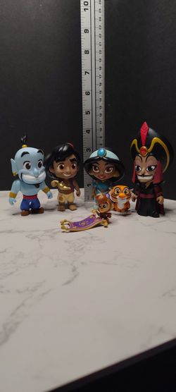 Funko 5 Star Disney Aladdin Full Set of  Vinyl Figure w/ carrying case