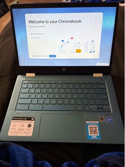 Hp X360 14” Celeron 2-in-1 touchscreen Chromebook Teal