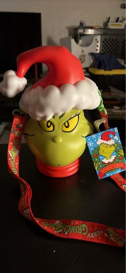 Universal Studios Grinch Souvenir Cup with Lanyard