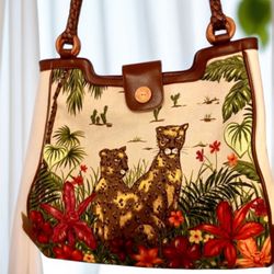 Avon’s Vintage Safari Tote Bag