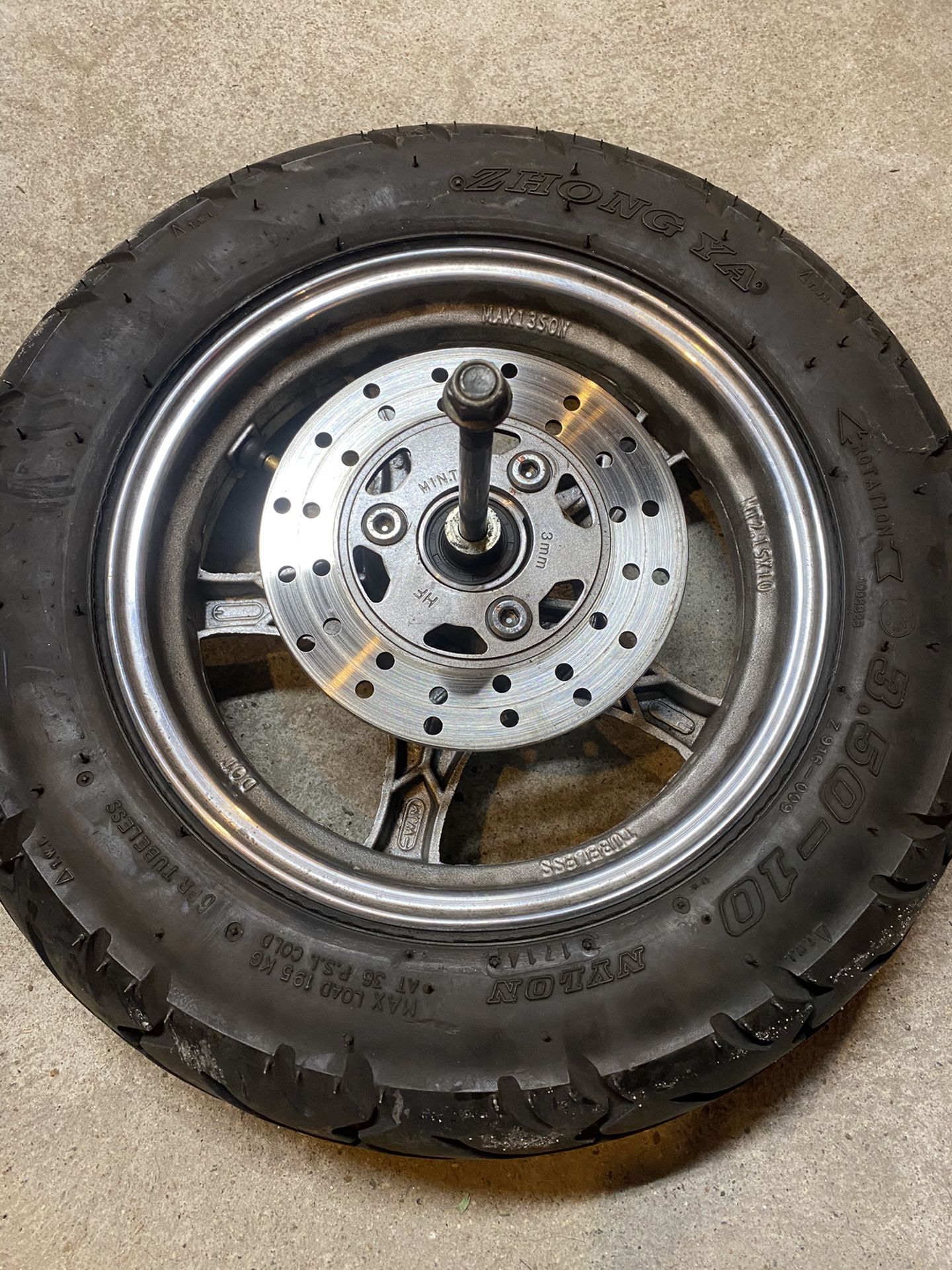 49cc scooter wheel and tire