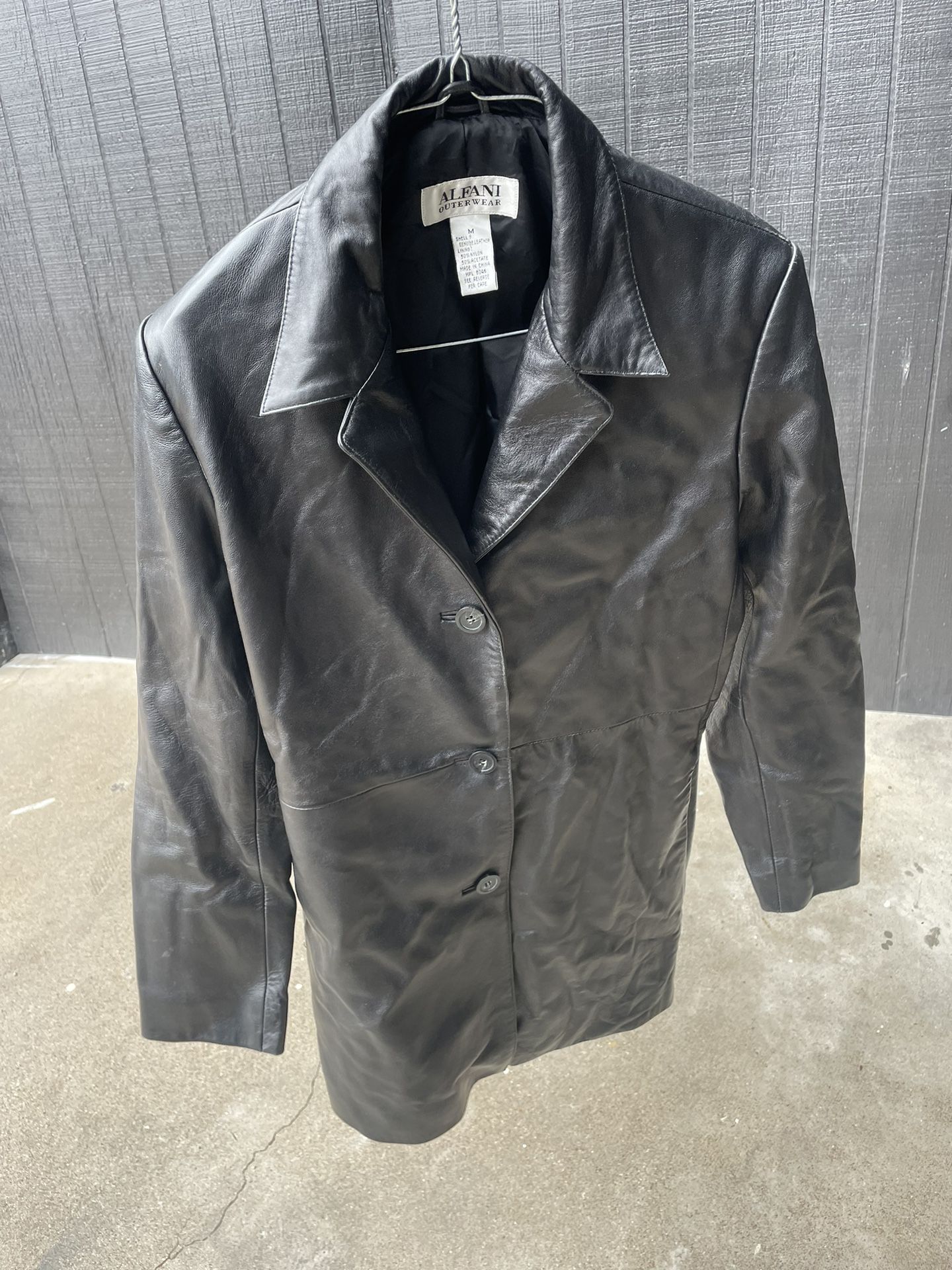 Alfani Leather Jacket 