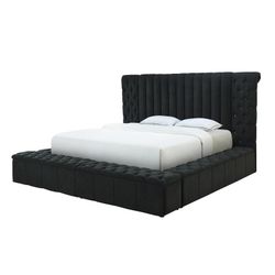 King Size Bed W/ Side Storage