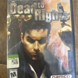 Dead To Rights PS2 Game 