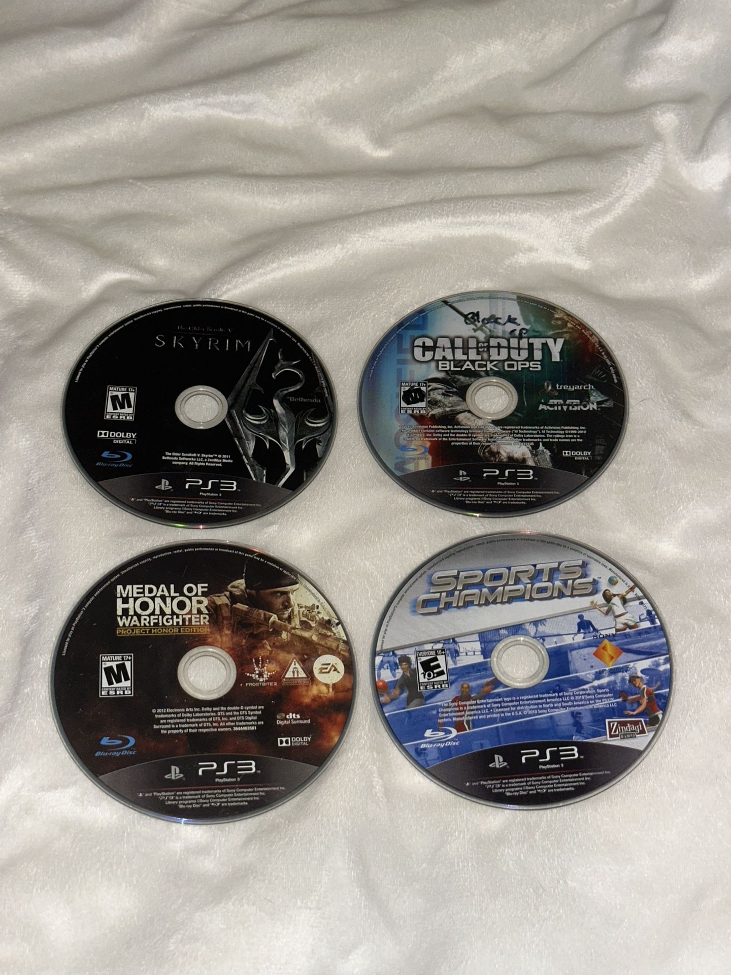 4 Game Discs Bundle for PS3