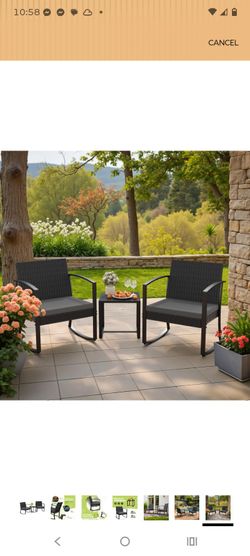 Brand New In Box 3 Piece Patio Furniture Set!