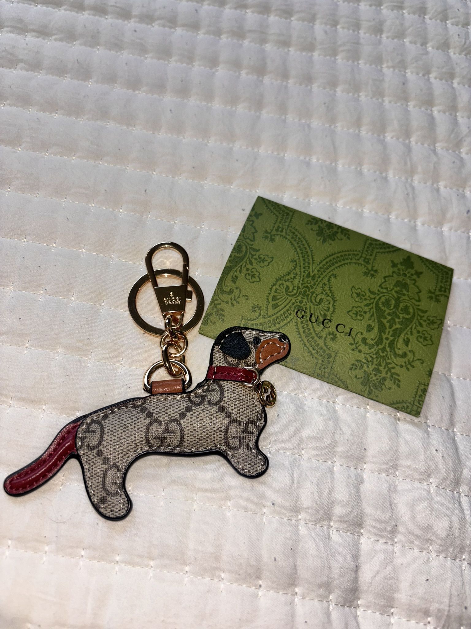 Gucci Dog Keychain