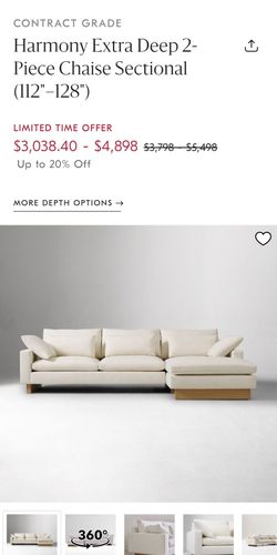 West Elm Beige Sectional Free Delivery if local $1,000