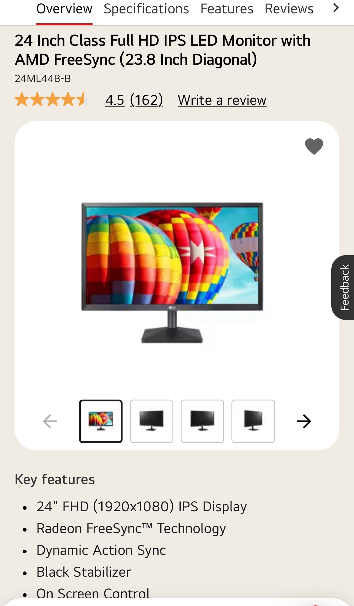 LG monitors