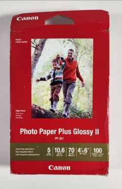 Canon Photo paper plus glossy II 100 sheet pack 4x6" PP-301 Canon