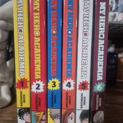 My Hero Academy volume 1-6