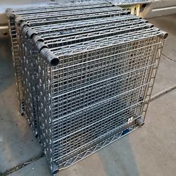 Set of 11 Nexel Additional 24” x 24” Wire Shelves for Wire Shelving Units