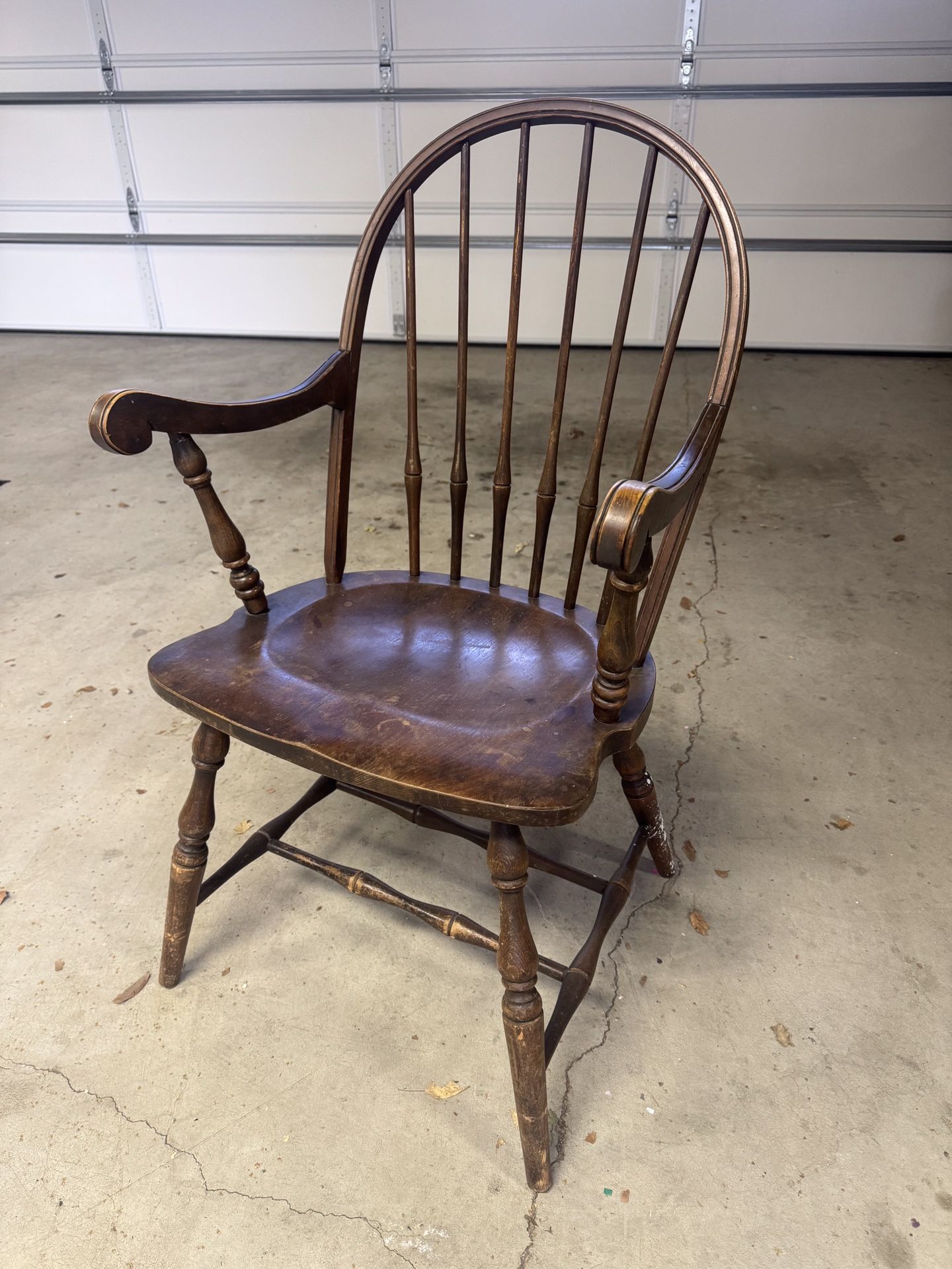 Vintage Wood Chair Country Western Kitchen Furniture 