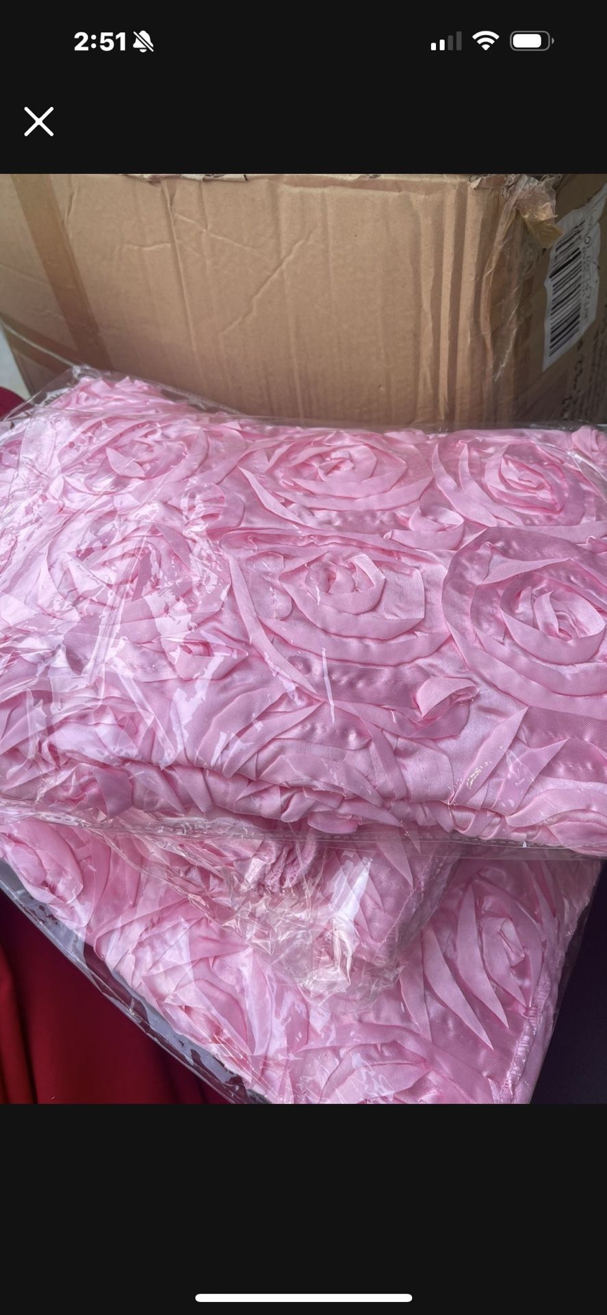 Pink Table Cloth Diamonds