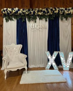 Quinceañera Backdrop Decoration 