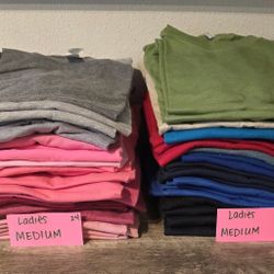 MEDIUM LADIES Blank Bulk Tshirt Lot