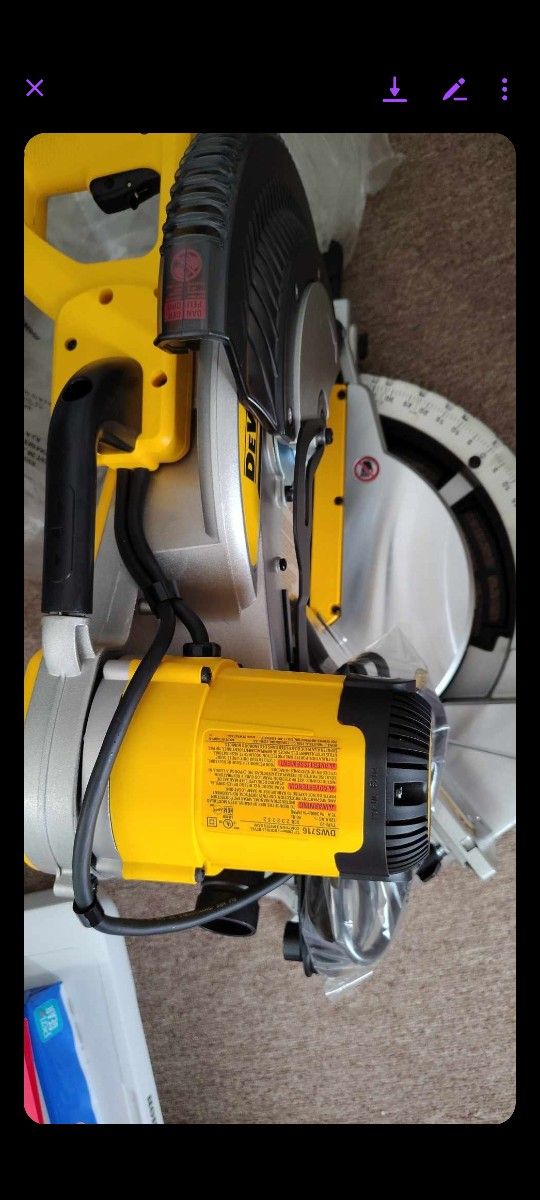 DeWalt 12 Inch Miter Saw Double Bevel