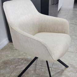Modern Accent Swivel Desk Chair Color Baige