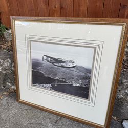 The "California Clipper" (Boeing B-314) flying over the San Francisco Bay in 1939