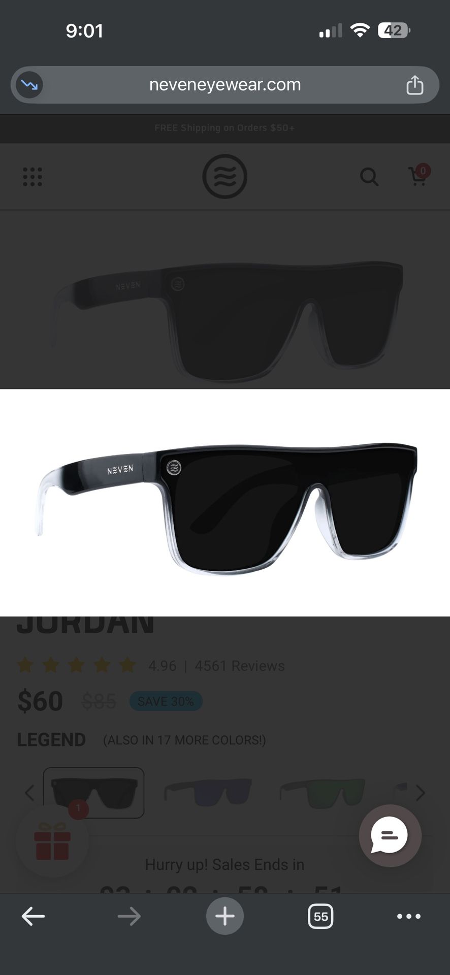 New NEVEN Sunglasses Legend Jordan Polarized