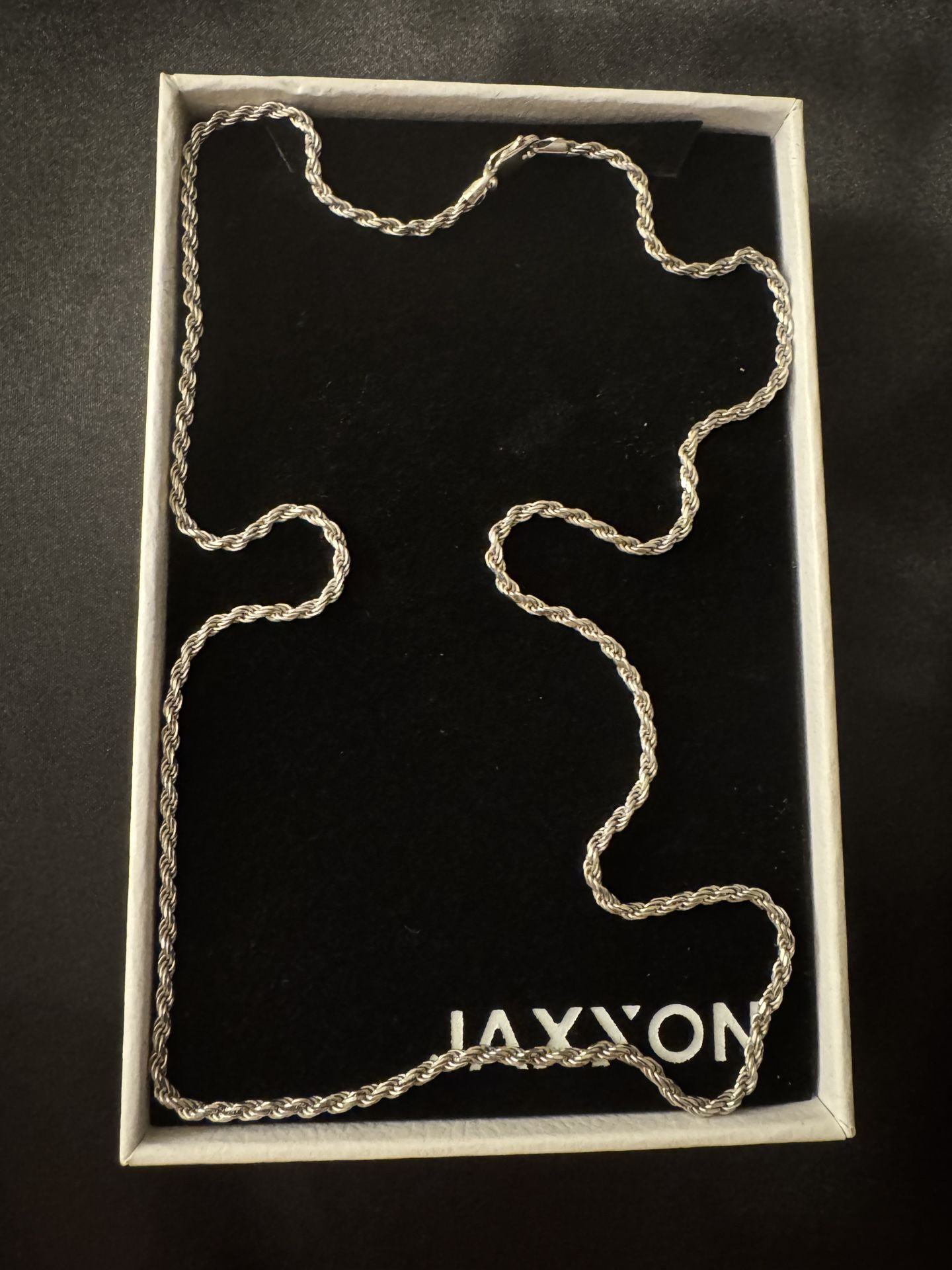 Jaxxon 925 Sterling Silver Rope Chain