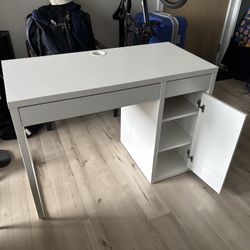 White IKEA Laptop Desk