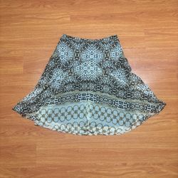 Vintage Y2K For The republic Leopard Chain Link Skirt Size 8 