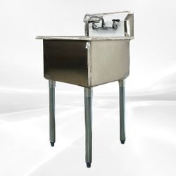 One Compartment Bar Sink With Faucet NSF 1BS-1515-318