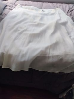 White Flowy Maxi Skirt