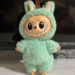 Labubu Keychain Mint Green Plushie