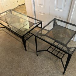 Glass Table Set 
