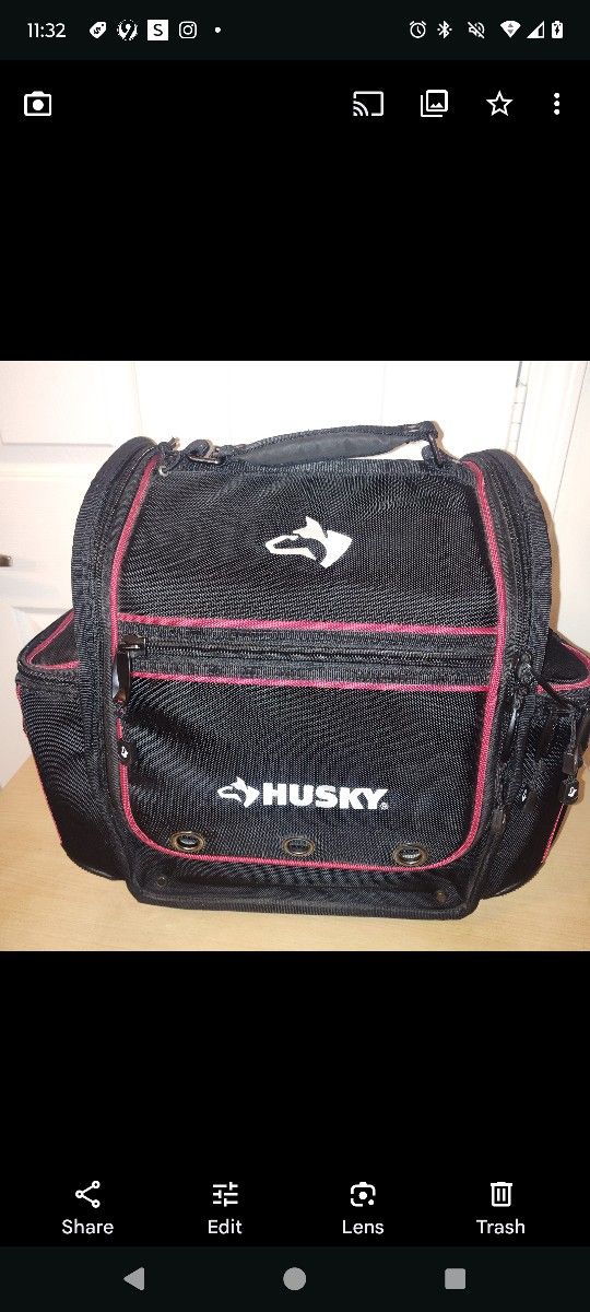 Husky Tool Bag Storage Electrician Technician Bag Packing Tools Pouch Organizer