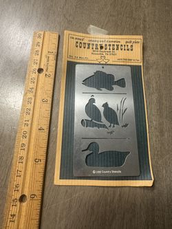 Country Stencils tin stencil - 1990. NEW 