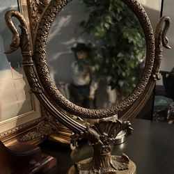 Vintage Bronze Double Sided Vanity Mirror 