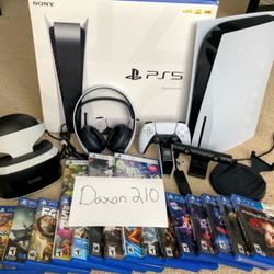 18 Games Playstation 5 Disc Version PS5 PS4 VR PSVR Headset