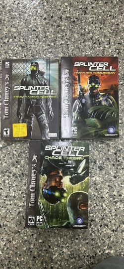Tom Clancy’s Splinter Cell games 1-3 for PC CD-ROM