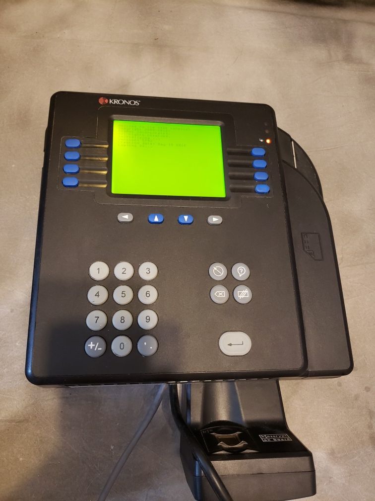 Kronos Time Clock w/ touch ID for Sale in McAllen, TX OfferUp