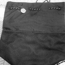 New VS Pink Vinyl Backpack 17"h X 15 "W