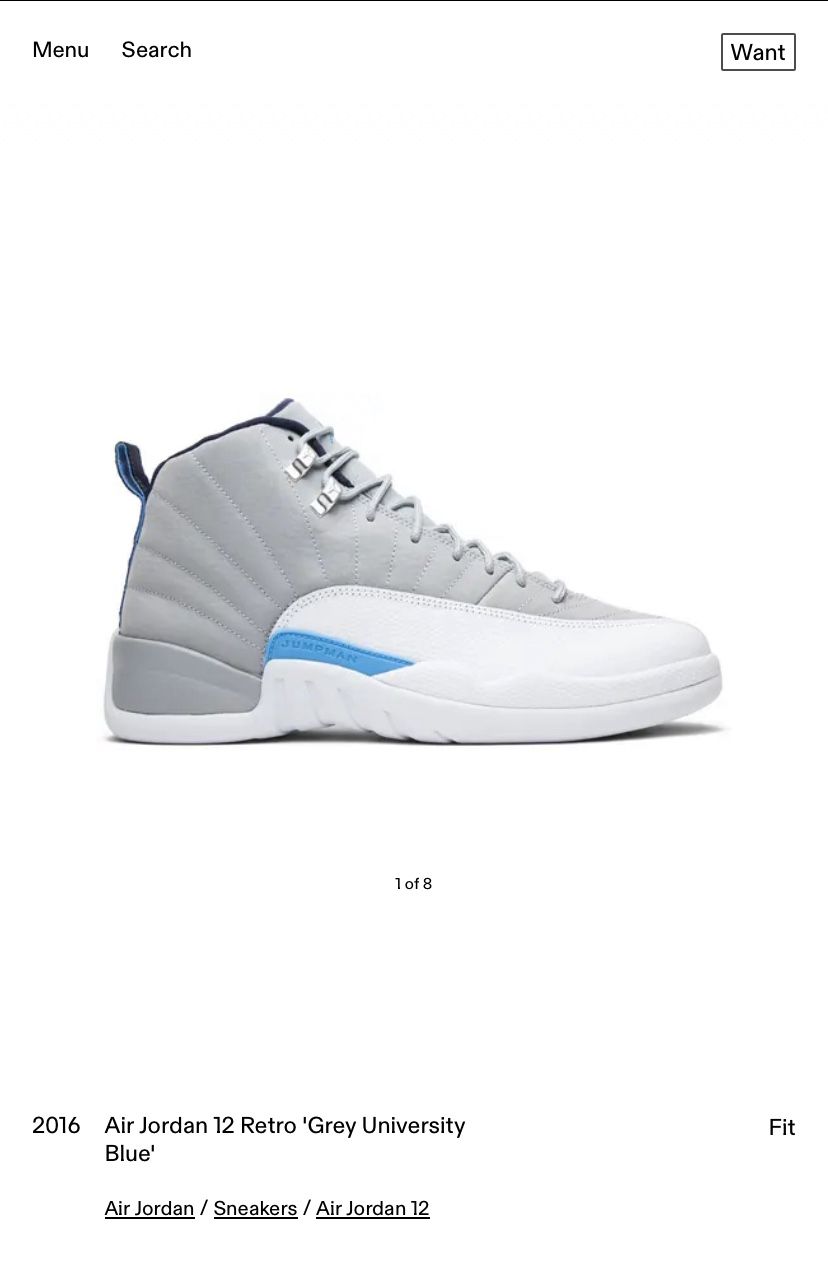 Air Jordan’s 12 University Blues