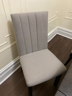 DINING TABLE CHAIRS WITH COVERS INCLUDED