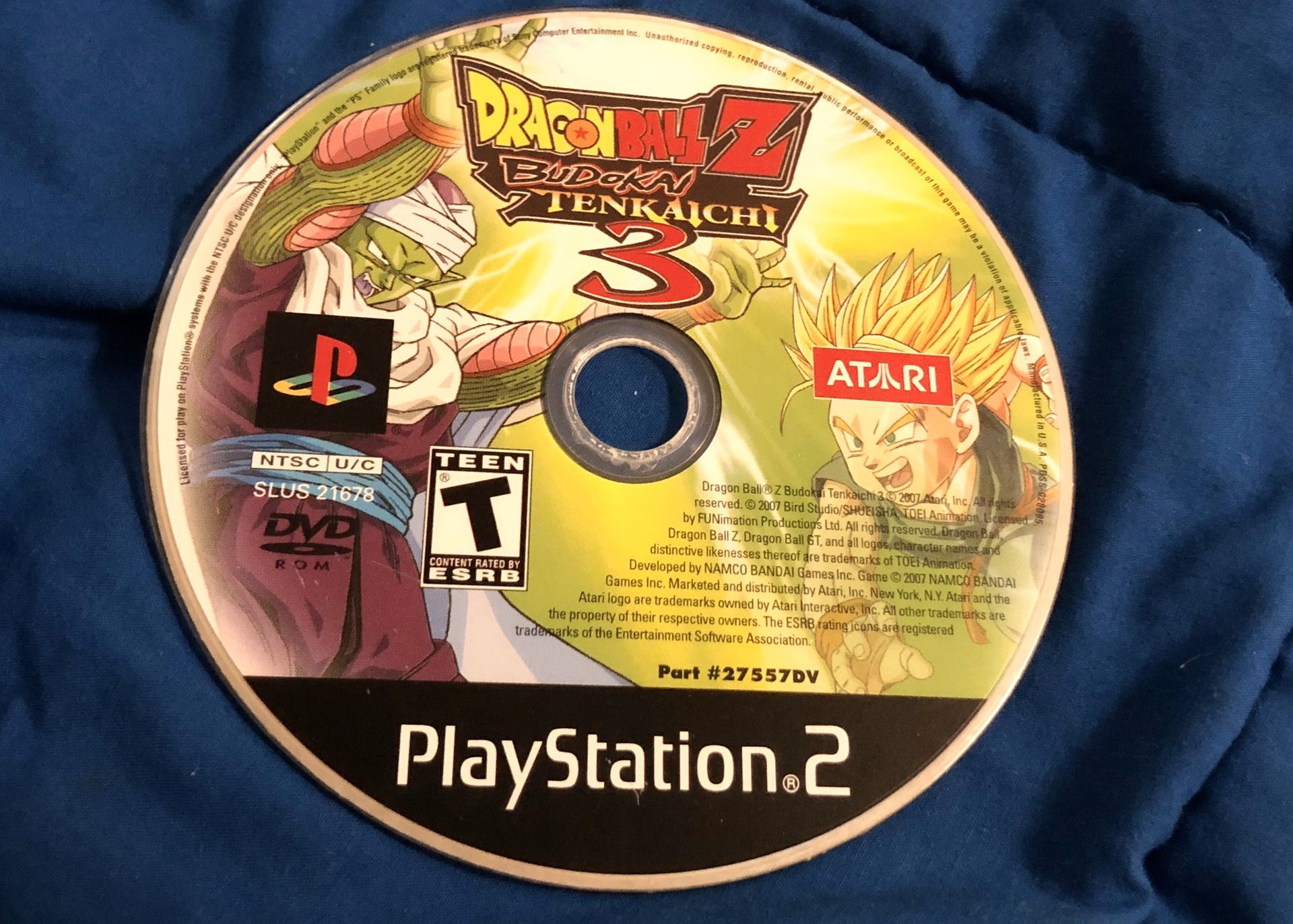 Dragon Ball Z Budokai Tenkaichi 3 PS2 NEEDS REPAIR