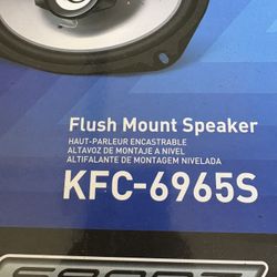 Kenwood KFC-6965S 6x9 3-Way 400W Speakers 45W RMS, Black