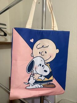 Peanuts Snoopy & Charlie Brown Tote Bag