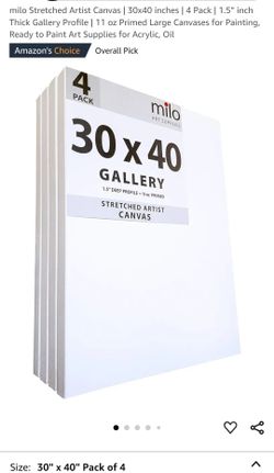Milo Stretched blank Canvas: 30"x40"